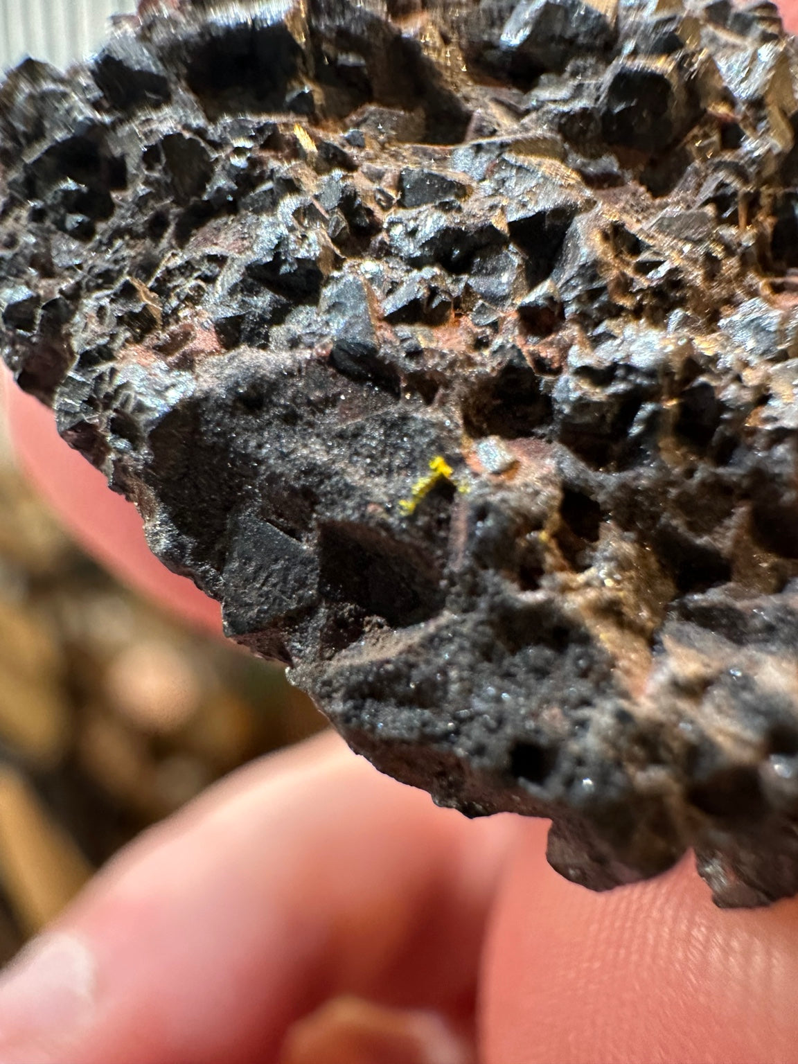 Hematite-rich iron-oxide crystal cluster from the Western U.S. — view 2