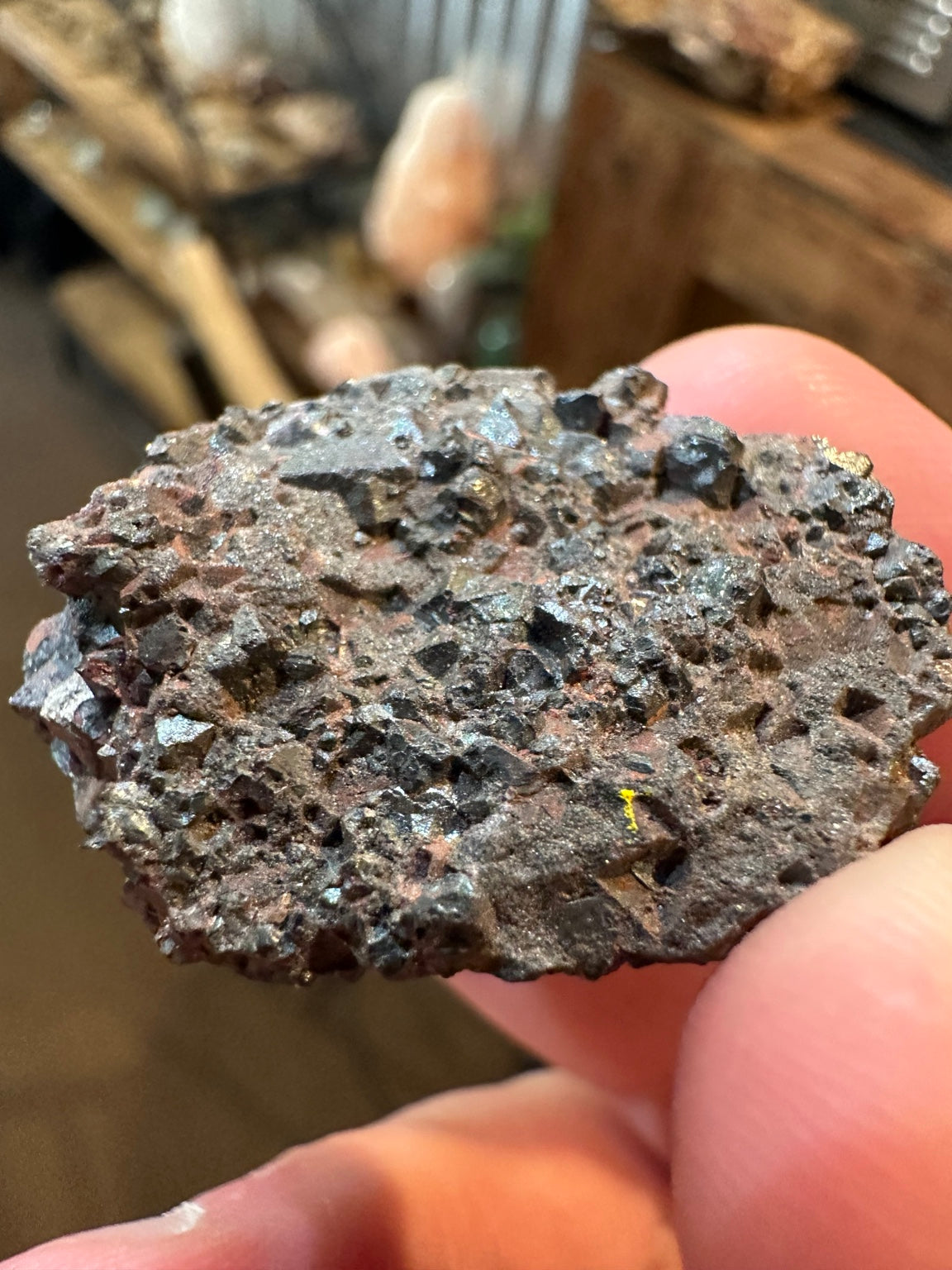 Hematite-rich iron-oxide crystal cluster from the Western U.S. — view 4