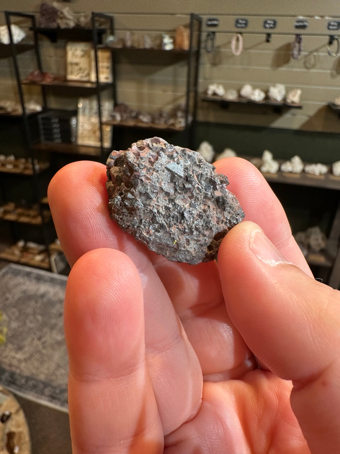 Hematite-rich iron-oxide crystal cluster from the Western U.S. — view 6