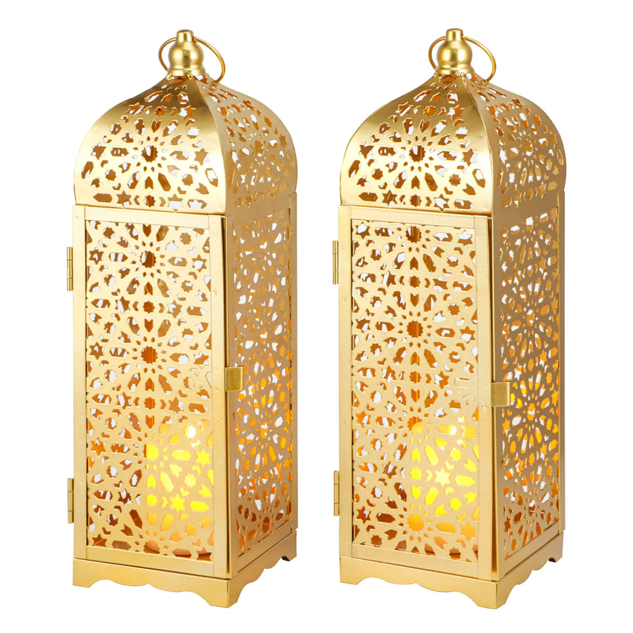 12.5" H Metal Decorative Candle Lantern