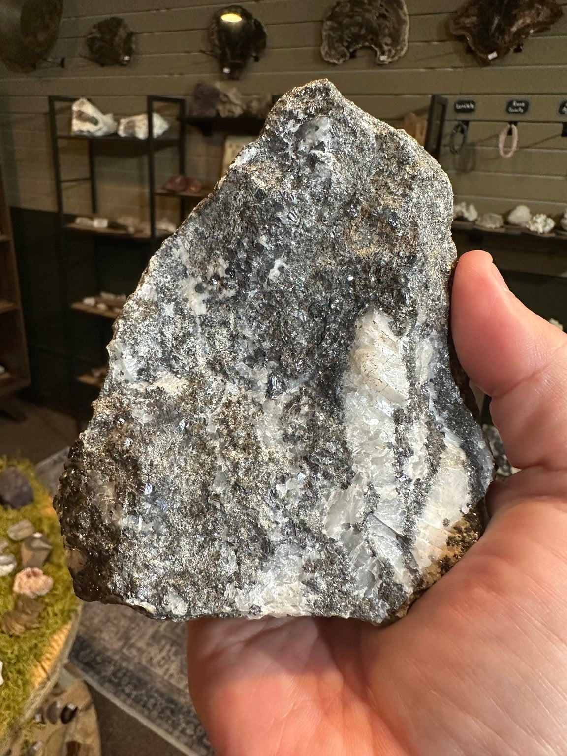 Galena and pyrite mineral specimen from Mexico, 46.4 oz — view 6