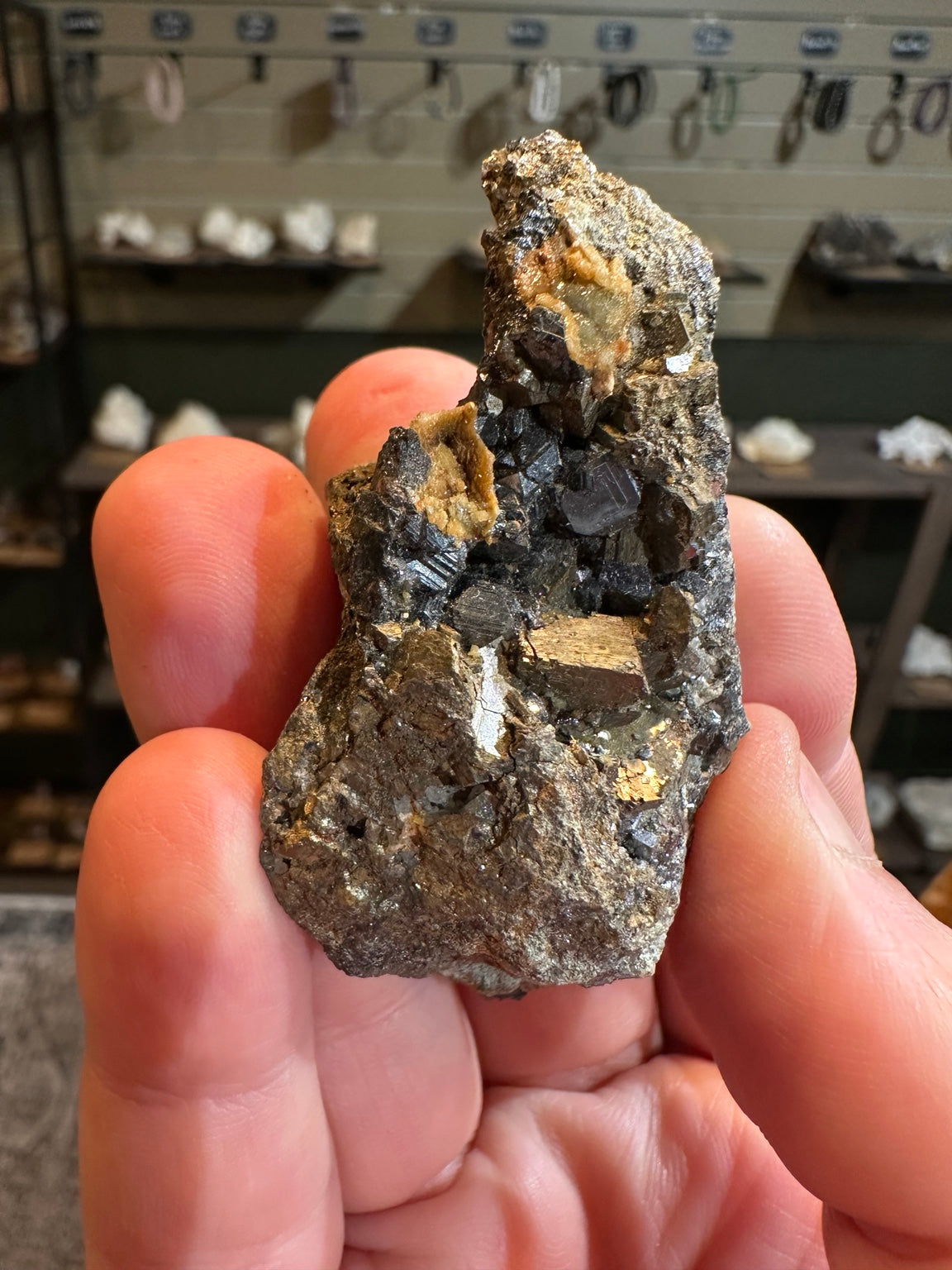 Mexican galena pyrite sphalerite candidate mineral cluster 2.6 oz, photo 6