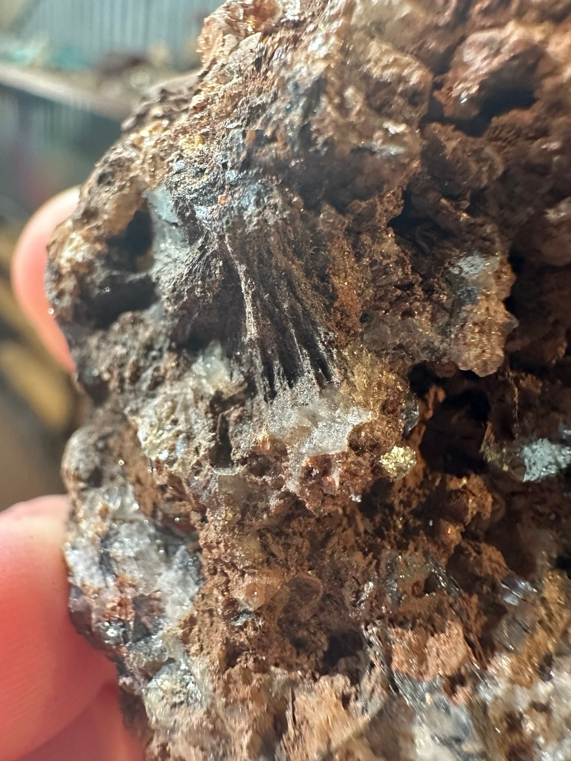 Nevada goethite-rich iron oxide 6.9 ounce mineral specimen, view 4