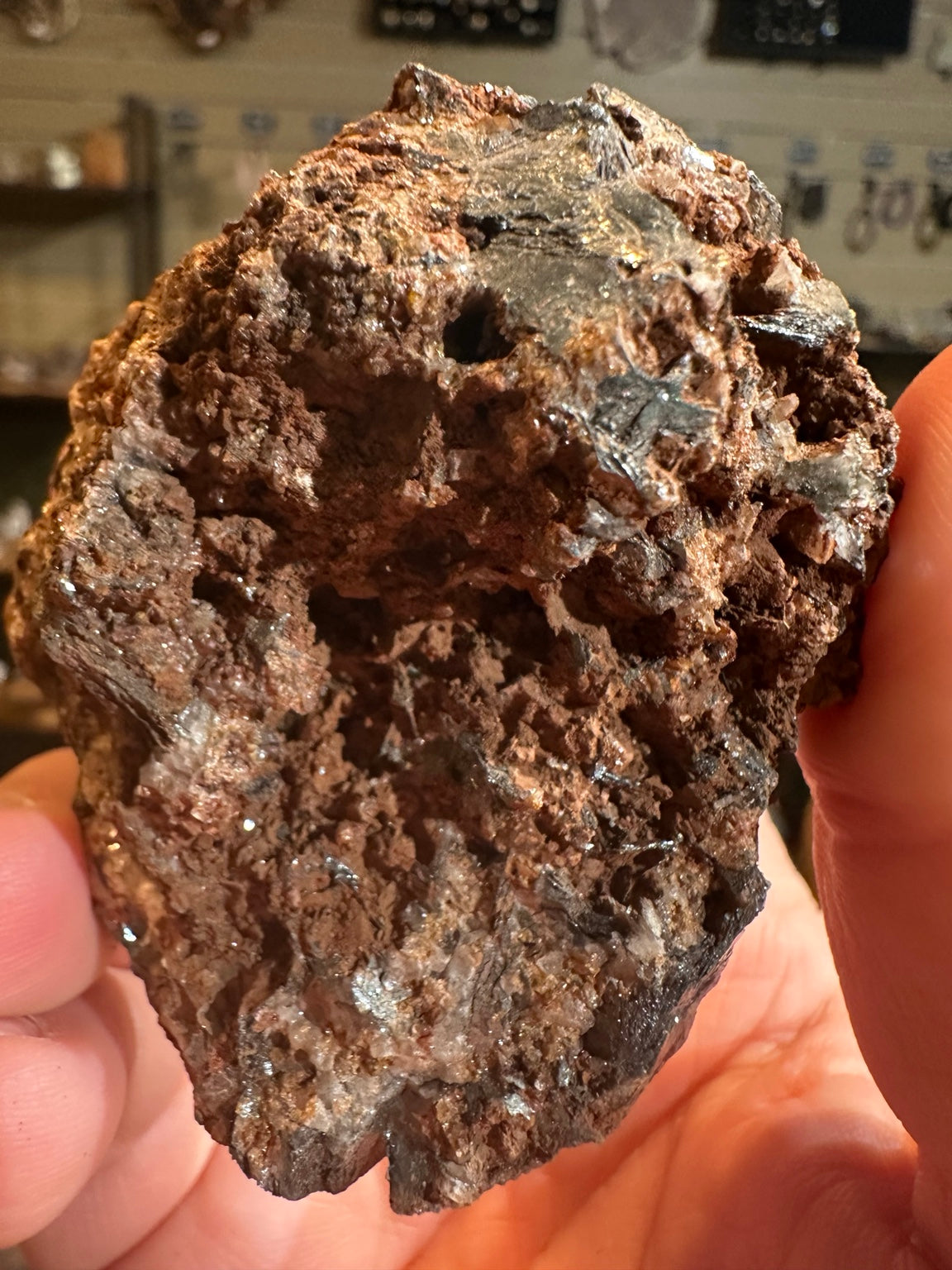 Nevada goethite-rich iron oxide 6.9 ounce mineral specimen, view 5