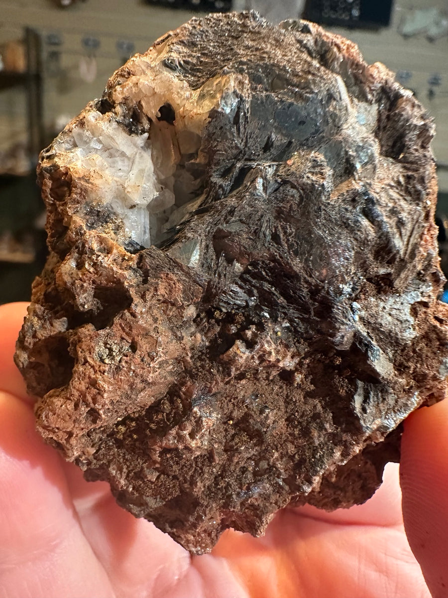 Nevada goethite-rich iron oxide 6.9 ounce mineral specimen, view 1