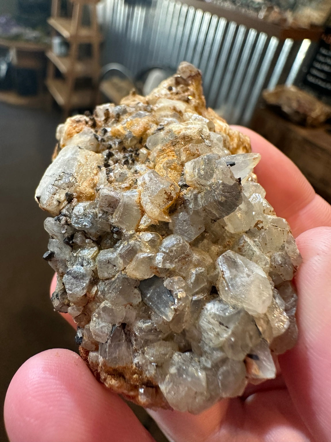 Nevada 2.5 oz translucent mineral crystal cluster, specimen photo 2