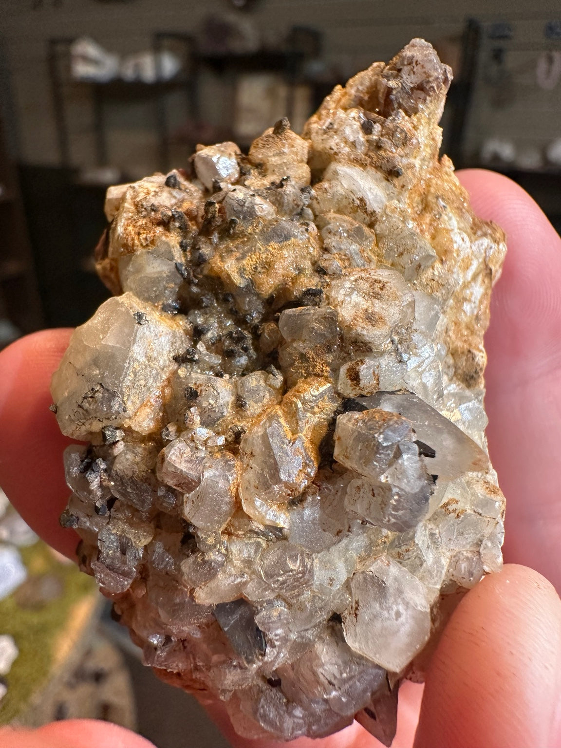 Nevada 2.5 oz translucent mineral crystal cluster, specimen photo 6
