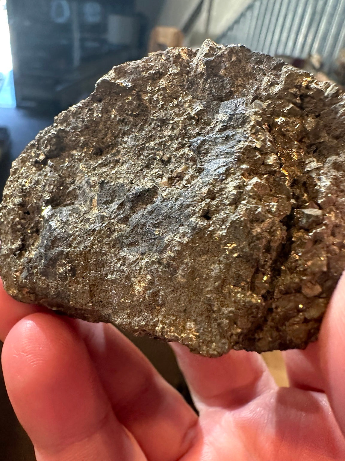 Nevada pyrite crystal matrix specimen, 8 oz — view 1