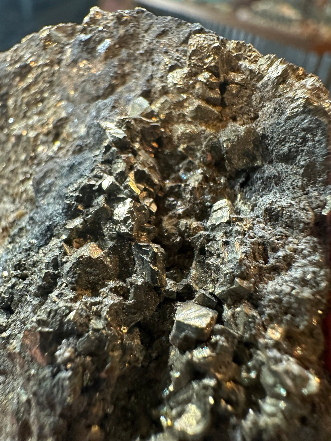 Nevada pyrite crystal matrix specimen, 8 oz — view 2