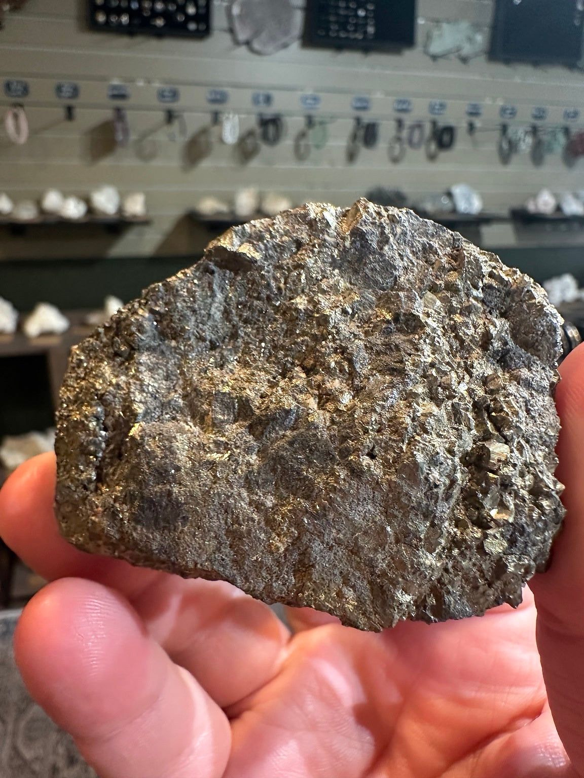 Nevada pyrite crystal matrix specimen, 8 oz — view 3