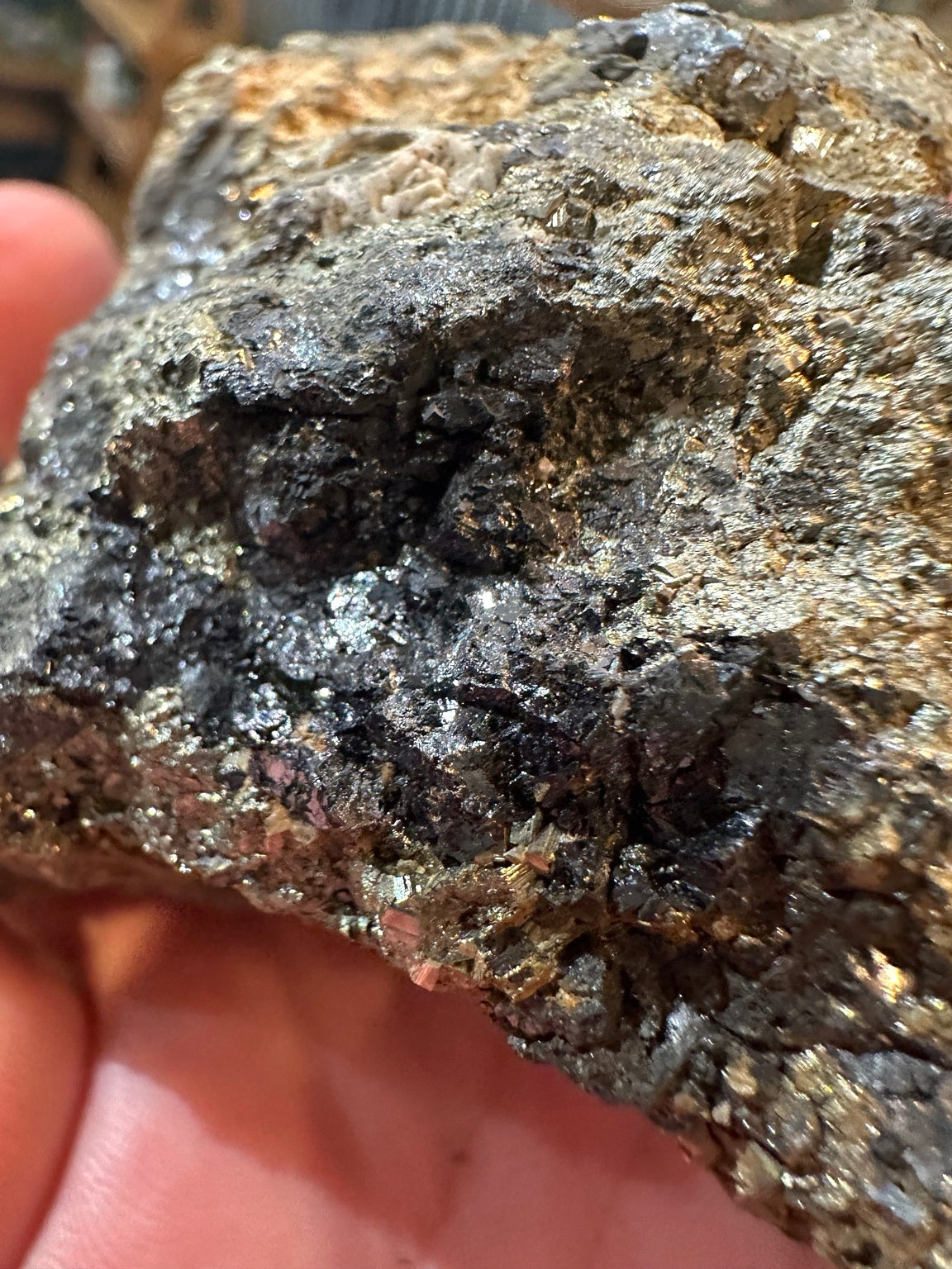 Pyrite with quartz crystal cluster, 22.1 oz — view 6