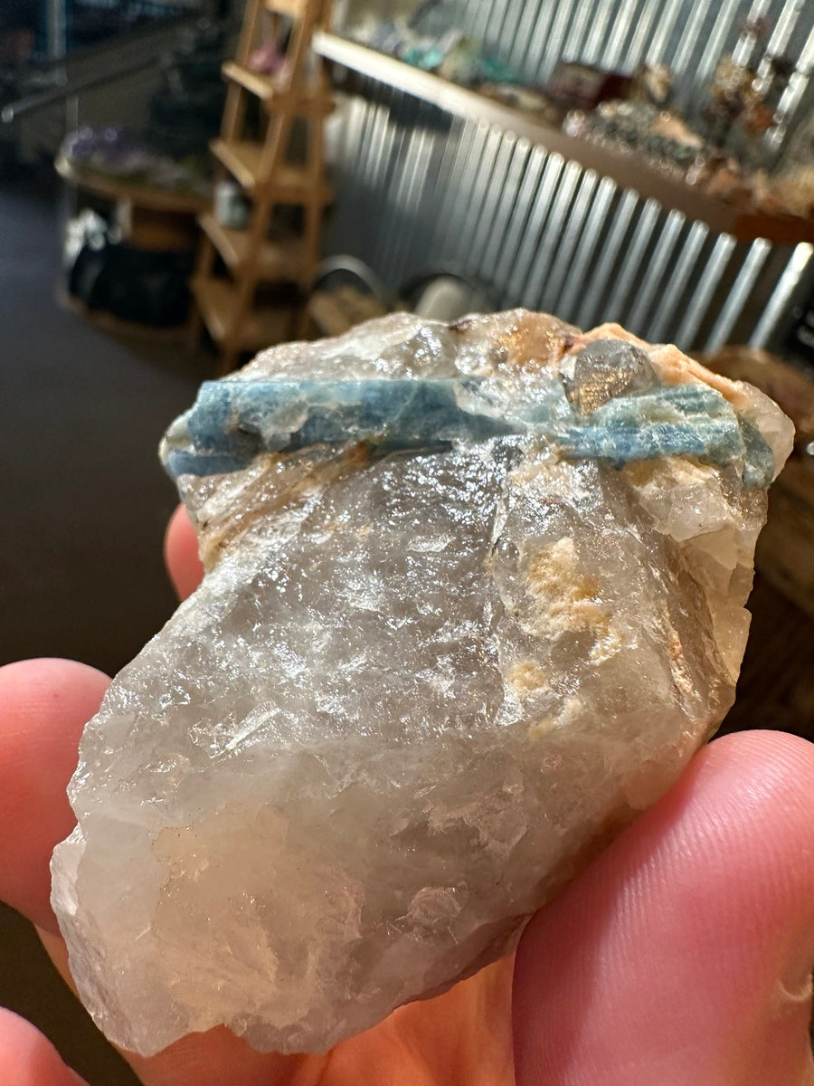 Aquamarine (Blue Beryl) with Quartz & Feldspar — Shigar Valley, Pakistan — 8.6 oz
