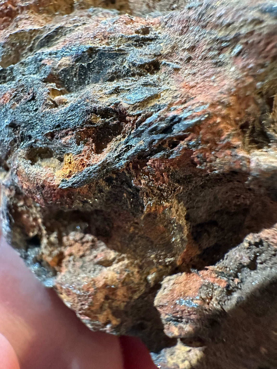 Western United States 18.7 ounce iron oxide hematite goethite mineral with metallic radiating texture, photo 5